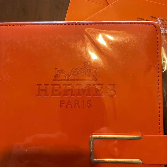 Hermès Orange Leather Notebook - Picture 3 of 3